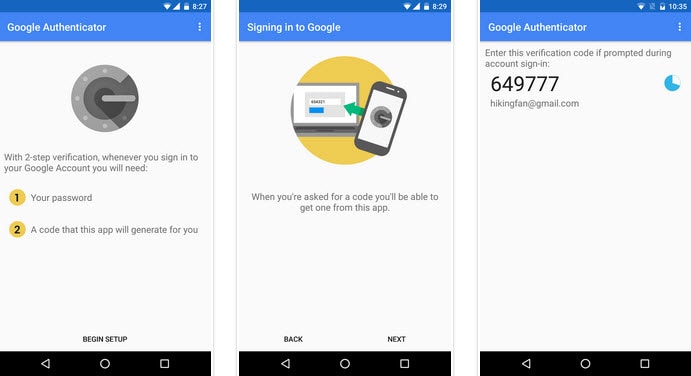تطبيق " Google Authenticator " حماية البريد الالكتروني للأندرويد