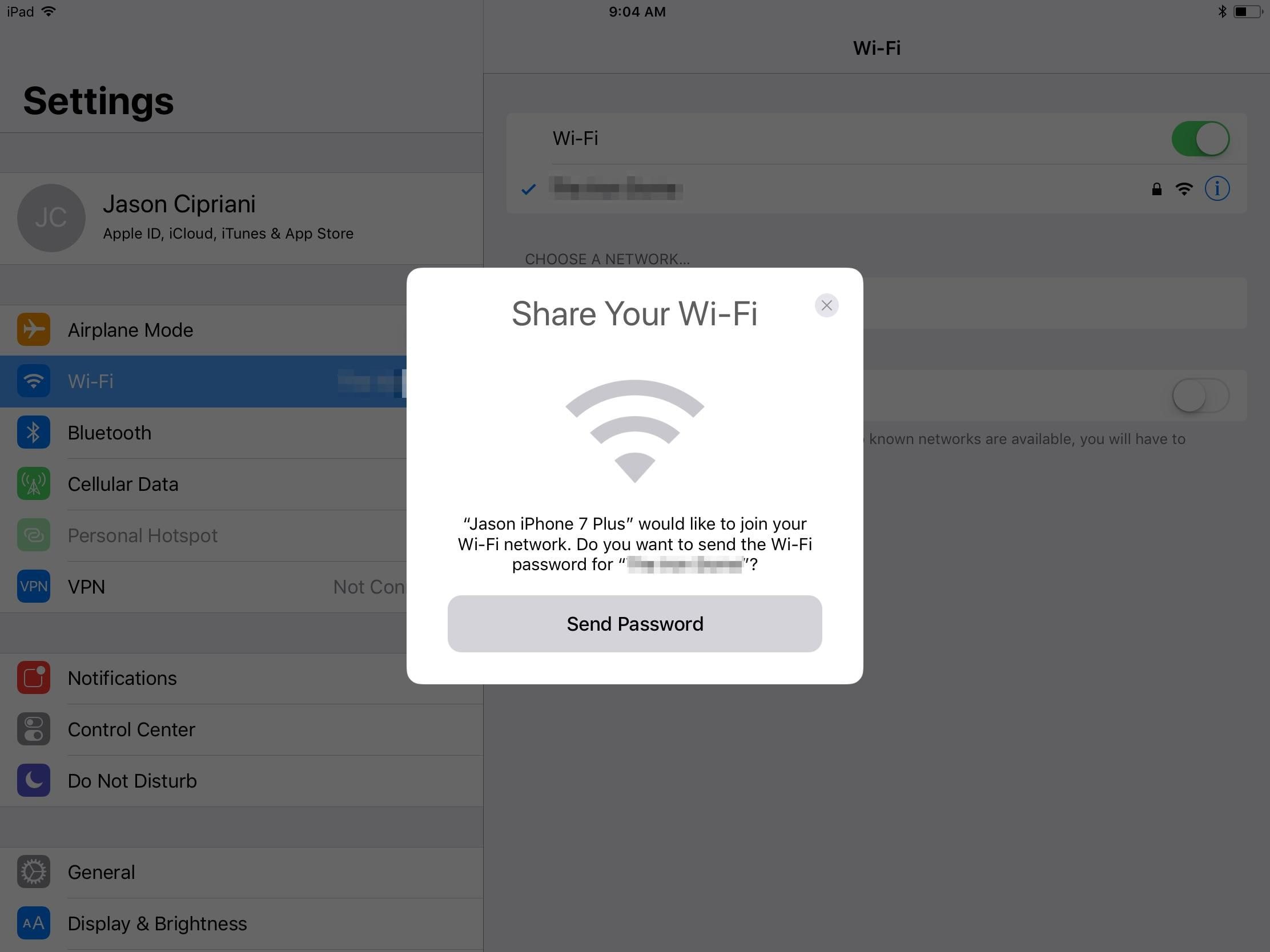 مشاركة الواي فاي في الايفون مع الأصدقاء بدون باسورد iOS 11