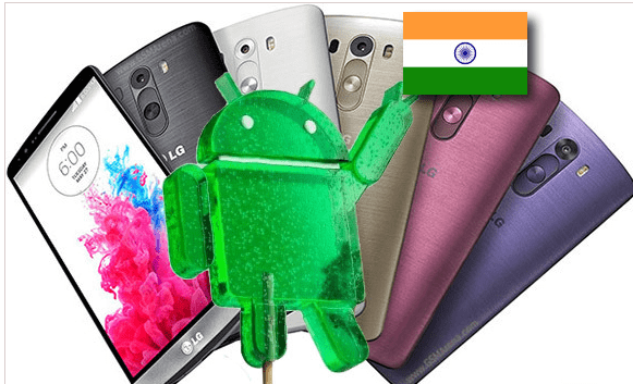 تحديث lg g3 5.0 اندرويد المصاصة في الهند