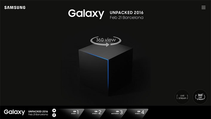 مشاهدة مؤتمر سامسونج مباشر للأعلان عن Galaxy S7 و Galaxy S7 Edge