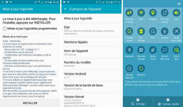 تحديث سامسونج Galaxy S6 الى اندرويد 5.1.1 فى فرنسا