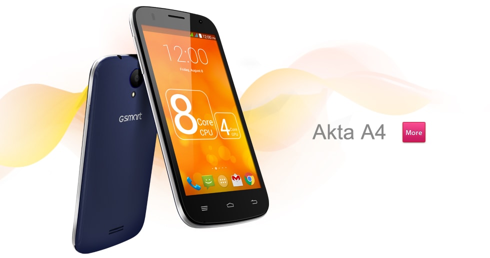 الاعلان الرسمى عن مواصفات هاتف GSmart Akta A4