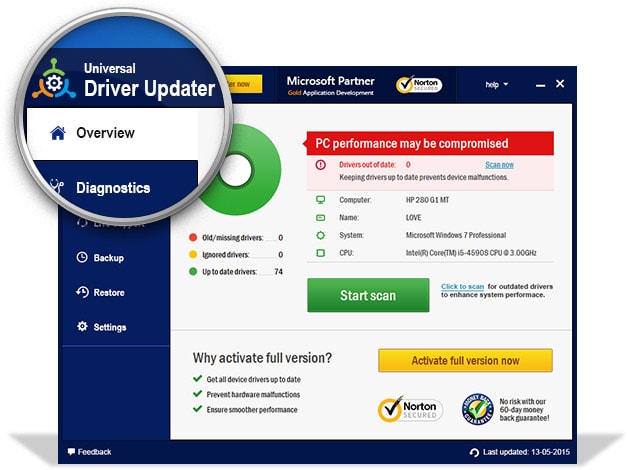 تحديث تعريفات الكمبيوتر مع برنامج Universal Driver Updater