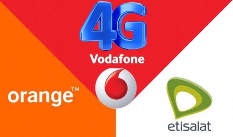 تشغيل شبكة الجيل الرابع 4g في مصر على فودافون اتصالات موبينيل