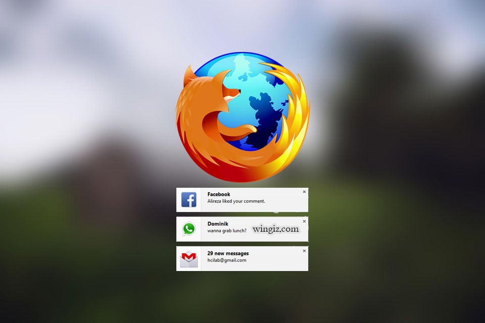 ايقاف وتشغيل تنبيهات سطح المكتب في فايرفوكس Firefox