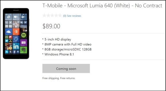 سعر لوميا lumia 640 فقط 89 دولار