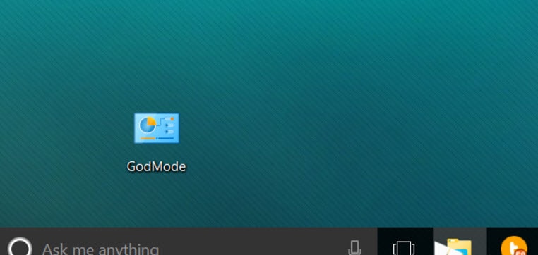 تفعيل خاصية God mode للوصول إلى جميع إعدادات الويندوز المخفية من سطح المكتب