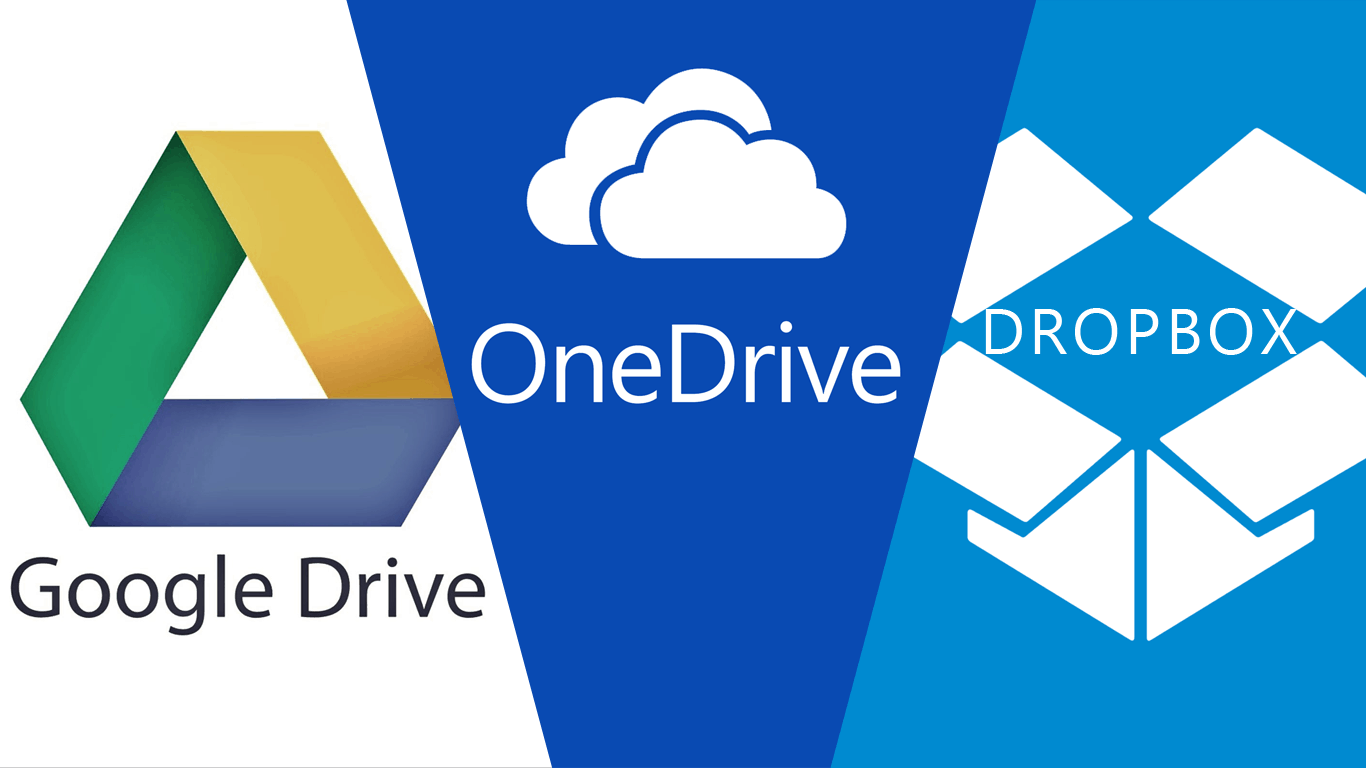 الخدمات السحابية أيهما أفضل  جوجل دريف - Dropbox - OneDrive