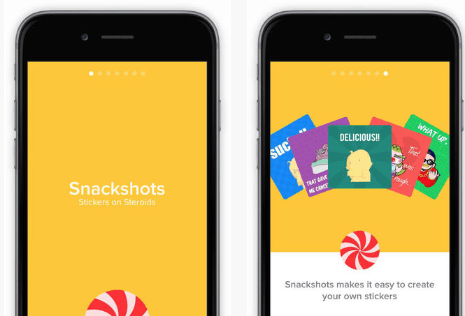 تطبيق Snackshots انشاء ملصقات فى ماسنجر الفيس بوك للايفون