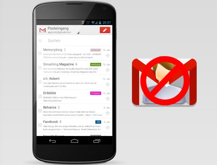 كيفية حظر بريد الكتروني في الجي ميل "بلوك" من المتصفح او تطبيق الهاتف