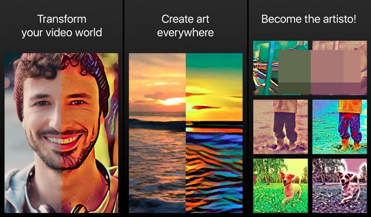 تحويل الفيديو الى لوحات فنية للاندرويد والايفون مع تطبيق Artisto