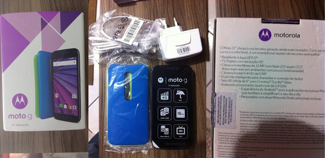 رصد صور علبة البيع لهاتف Moto G 2015