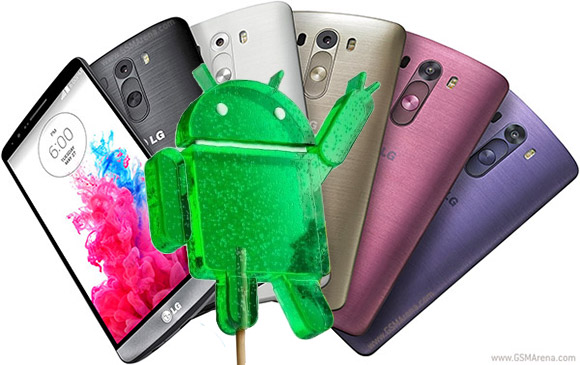 تحديث lg g3 الى اندرويد 5.0 المصاصة بنهاية العام 2014