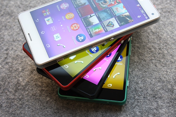 سونى xperia z3 compact سيكون متاح فى اللون الأبيض والأسود والأحمر والأخضر