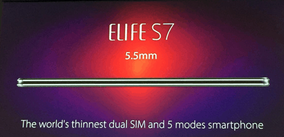 اهم مزايا هاتف elife s7 عمر البطارية الطويل - سمك نحيف 5.5MM