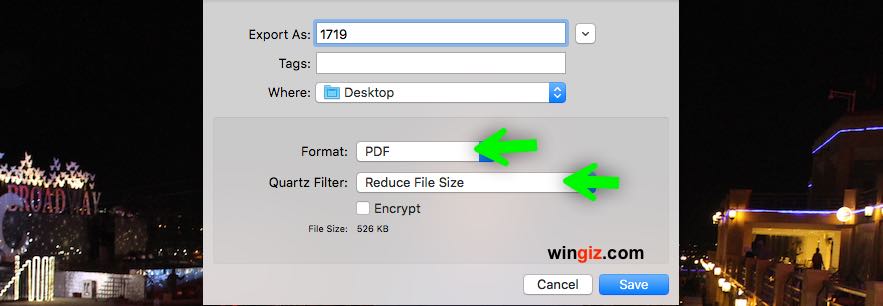 ضغط ملف pdf ماك