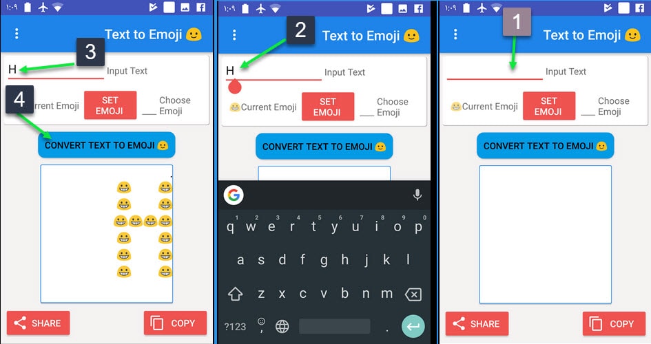 Em client convert text to emoji mysql workbench select limit 1000