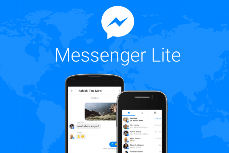 ماسنجر فيس بوك لايت Messenger Lite للإتصالات البطيئة